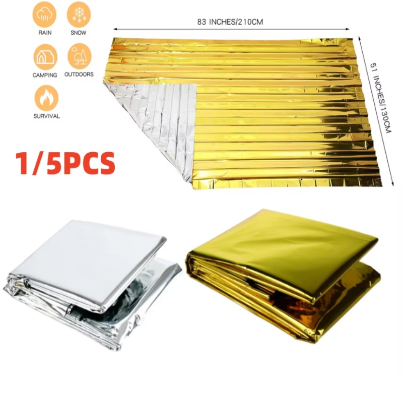 Survival Blanket Reflective - 130x210cm Ağır Hizmet Tipi Mylar Folyo