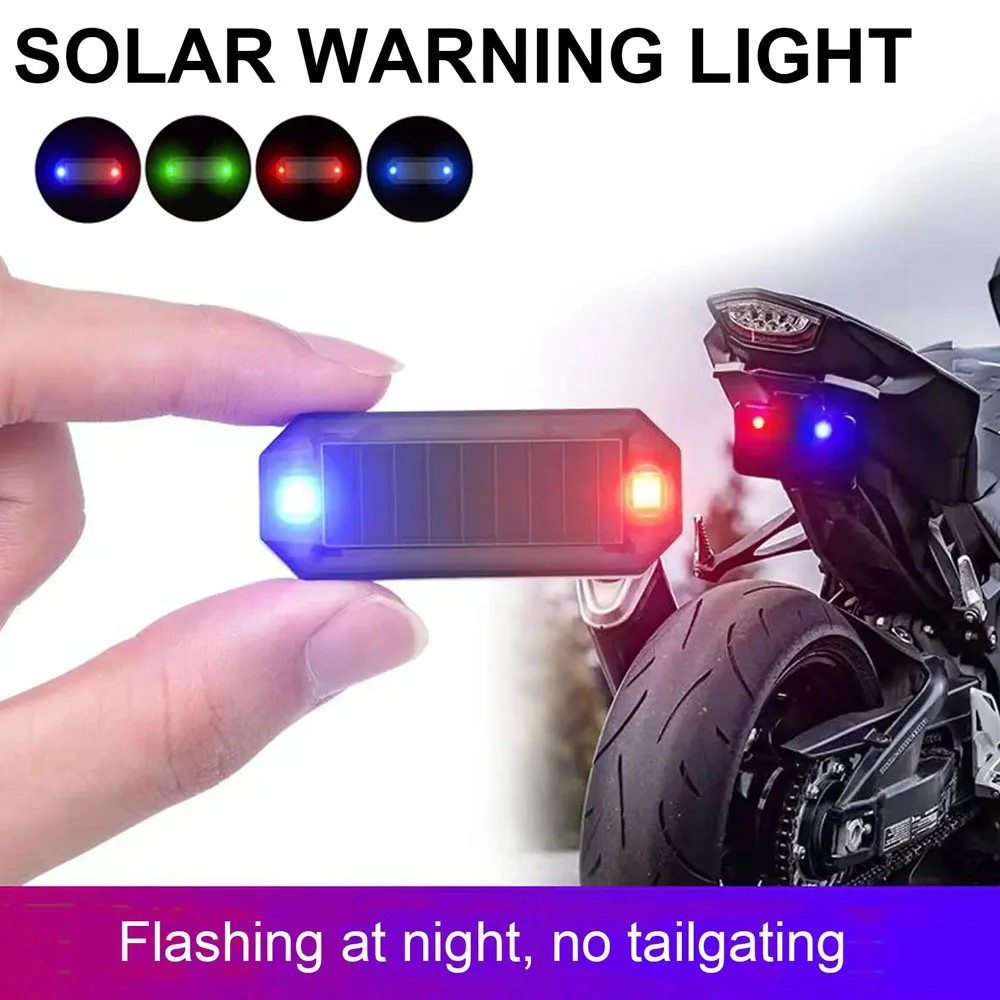 Sos Light Strobe - Mini LED Güneş Enerjisi Araba Uyarı